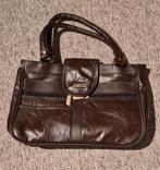 Bruin lederen handtas Stefano, Sieraden, Tassen en Uiterlijk, Ophalen of Verzenden, Zo goed als nieuw, Bruin, Handtas