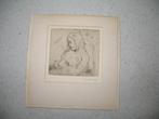 Poppe Damave Moeder met Baby, Antiek en Kunst, Kunst | Etsen en Gravures, Ophalen
