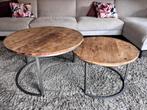 Landelijke salontafels rond, Ophalen, Rond, 50 tot 100 cm, Minder dan 50 cm