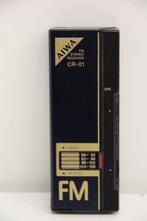 Aiwa CR-01 FM Stereo Receiver Mini Radio met oordopjes.Blauw, Ophalen of Verzenden