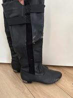 Stoere laarzen rits laars diamanten schoenen zilveren hak 39, Hoge laarzen, Zwart, Nieuw, Ophalen of Verzenden