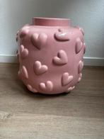 Roze vaas kwantum, Tuin en Terras, Bloempotten, Ophalen, Rond, Zo goed als nieuw, Aardewerk