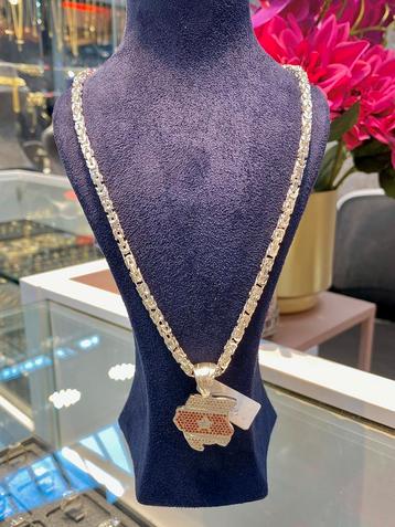 925 Zilveren Koningsketting & Eritrea beschikbaar voor biedingen