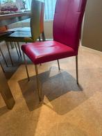 Compleet eethoek: Eettafel met 6 leren Stoelen, Ophalen, Gebruikt, Overige kleuren, Vijf, Zes of meer stoelen