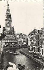 AK Alkmaar gracht en kaasmarkt Opel Blitz, Ophalen of Verzenden, 1940 tot 1960, Gelopen, Noord-Holland