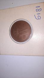 1 cent van 1819 van koning Willem., Ophalen of Verzenden, Koning Willem I, 1 cent