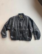 Vintage Leren Jas, Ophalen of Verzenden, Zo goed als nieuw, Maat 56/58 (XL), Zwart
