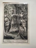 Gravure Bijbel: St. John predikt 1730, Ophalen of Verzenden