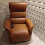 Relaxstoel, Huis en Inrichting, Fauteuils, Ophalen, Minder dan 75 cm, Leer, Zo goed als nieuw