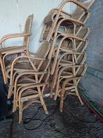 rotan stoelen, Tuin en Terras, Tuinstoelen, Ophalen, Gebruikt, Rotan, Stapelbaar