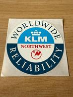 KLM Northwest sticker, Verzenden, Zo goed als nieuw, Overige typen