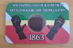 1 Cent 1863 - Afschaffing Slavernij Coincard, Ophalen of Verzenden, Koning Willem III, 1 cent, Setje
