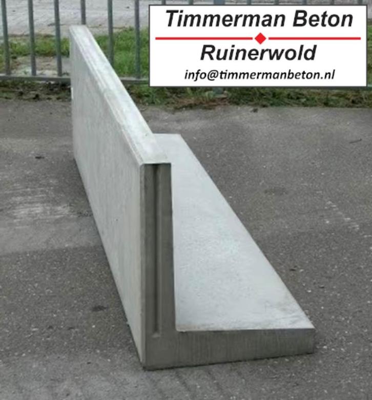 Keerwand | L-element | Sleuf Silo | Beton | Hoogteverschil, Tuin en Terras, Tegels en Klinkers, Overige typen, Beton, Verzenden