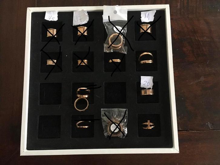 Nieuw IXXXI ringen basis/vulringen 17-20 rose goud zilver, Sieraden, Tassen en Uiterlijk, Ringen, Nieuw, Dame, 17 tot 18, Goud