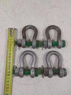 4 stk. 2 tons harpsluitingen 1/2" (Ø12,4[mm.]), Doe-het-zelf en Verbouw, Gereedschap | Handgereedschap, Ophalen of Verzenden, Zo goed als nieuw