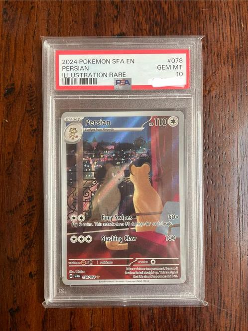 Persian Shrouded Fable 078 2024 illustration rare PSA 10 EN, Hobby en Vrije tijd, Verzamelkaartspellen | Pokémon, Zo goed als nieuw