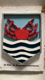 KNIL 4e Bataljon 3e Regiment Infanterie, Verzamelen, Ophalen of Verzenden, Landmacht, Nederland, Embleem of Badge