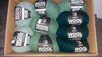 9 nieuwe bollen Wool Addicts Earth groentinten, Nieuw, Breien of Haken, Wol of Garen, Ophalen of Verzenden
