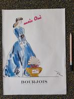 Bourjois 1948 vintage reclame, Verzamelen, Parfumverzamelingen, Ophalen of Verzenden, Gebruikt