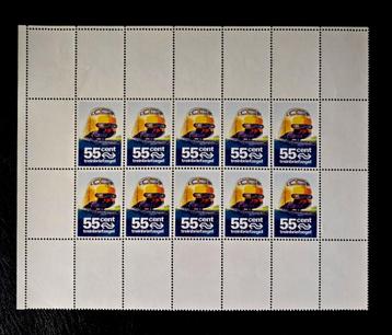 Vel Treinbriefzegels Nederlandse Spoorwegen 55 cent 1972 beschikbaar voor biedingen
