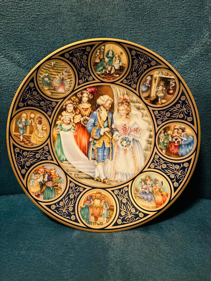 Assepoester Porseleinen Bord - Franklin Mint, Antiek en Kunst, Antiek | Wandborden en Tegels, Ophalen of Verzenden