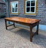 Antieke Franse Eettafel Eikenhout 220cm, Ophalen