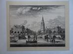 Gravure Montelbaanstoren Amsterdam, Joseph Mulder 18e eeuw, Antiek en Kunst, Verzenden
