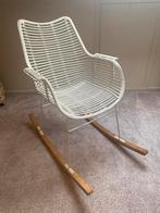 Rieten Schommelstoel - Wit, Ophalen, Gebruikt, Wit, Riet of Rotan