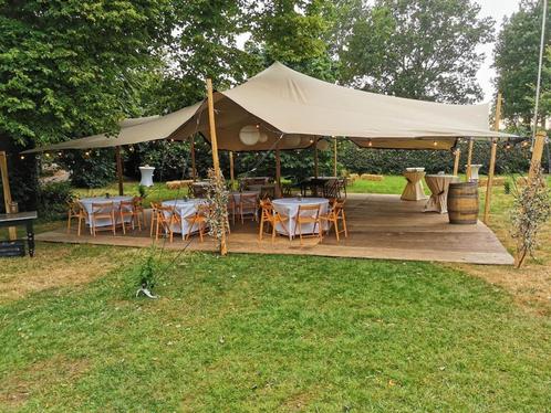 Stretchtent 10x12 te huur, Tuin en Terras, Partytenten, Zo goed als nieuw, 8 meter of meer, 6 meter of meer, Ophalen