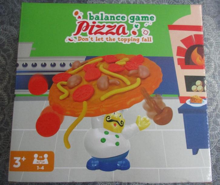 Pizza balanceerspel  - verlies de topping niet !, Hobby en Vrije tijd, Gezelschapsspellen | Bordspellen, Zo goed als nieuw, Ophalen of Verzenden
