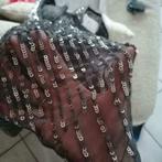 Vero Moda feestelijke donker grijze top +pailletjes 36 24511, Kleding | Dames, Tops, Ophalen of Verzenden, Zo goed als nieuw, Vero Moda