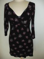 SPARK IT OFF jurk zwart bloem maat S - zgan -, Maat 38/40 (M), Spark it Off, Zwart, Ophalen of Verzenden