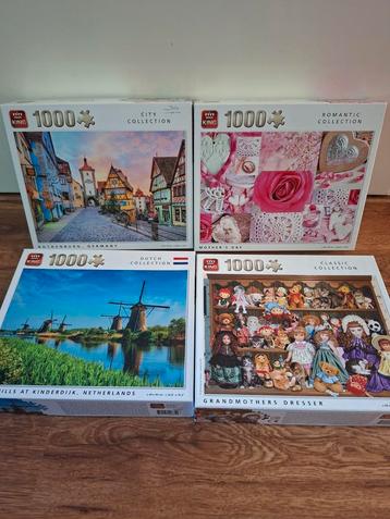 King Puzzels 1000 Stukjes - 4 Stuks beschikbaar voor biedingen