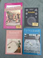 4x boeken over fijn haakwerk en frivolité (BR2), Ophalen of Verzenden, Gelezen, Breien en Haken