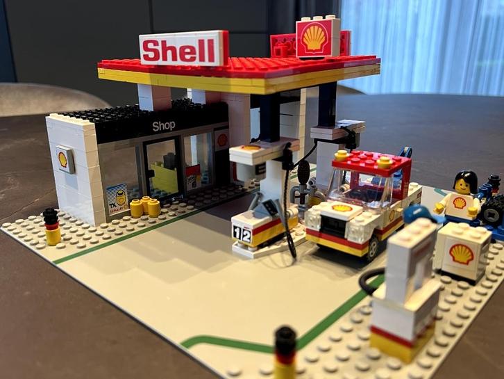 Lego 6378 "Shell Service Station", Kinderen en Baby's, Speelgoed | Duplo en Lego, Zo goed als nieuw, Lego, Complete set, Verzenden