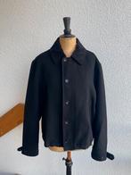 Zwart Wollen Jack met Rib Kraag, van ZARA, maat XL, Maat 46/48 (XL) of groter, Ophalen of Verzenden, Zo goed als nieuw, Jasje