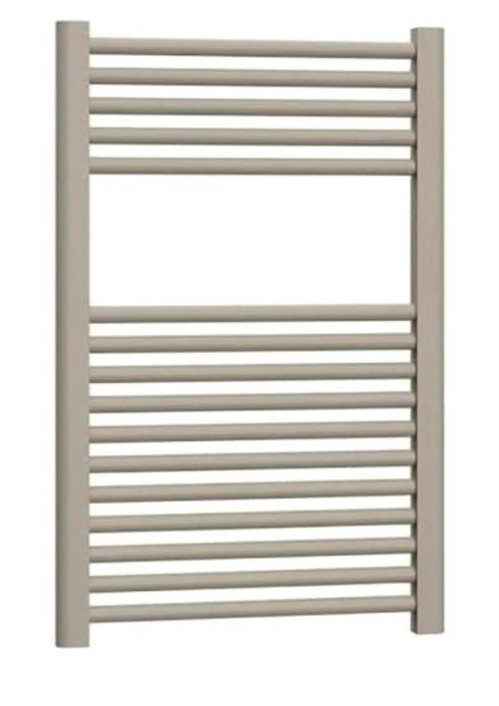 ERCOS Handdoekradiator 500x770 - Zand Mat - Nieuw!, Doe-het-zelf en Verbouw, Verwarming en Radiatoren, Nieuw, Radiator, 200 tot 500 watt