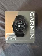 Garmin Fenix 7X Sapphire Solar, Sieraden, Tassen en Uiterlijk, Sporthorloges, Ophalen, Zo goed als nieuw, Zwart, Android