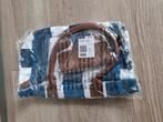 Strandtas tas + portemonnee blauw wit streept NIEUW, Ophalen of Verzenden, Nieuw, Blauw