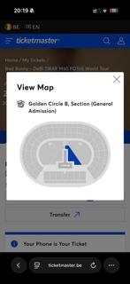 Bad bunny golden circle ticket brussels, Tickets en Kaartjes, Eén persoon