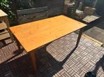 Houten tafel 160x90, Ophalen, Gebruikt, 50 tot 100 cm, Vijf personen of meer
