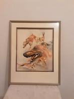 whippet aquarel door Gerard Hendriks, Ophalen of Verzenden, Zo goed als nieuw