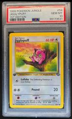 1999 Jungle 1st Edition Jigglypuff Common 54/64 PSA - 10, Ophalen of Verzenden, Zo goed als nieuw, Losse kaart