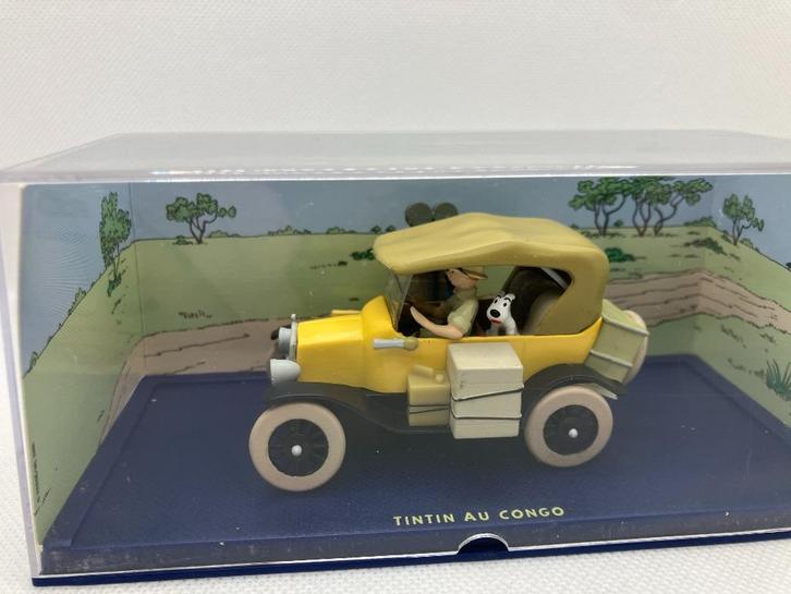 96970: Kuifje in Afrika - De T-Ford (3) - Atlas 1:43, Hobby en Vrije tijd, Modelauto's | 1:43, Zo goed als nieuw, Auto, Overige merken