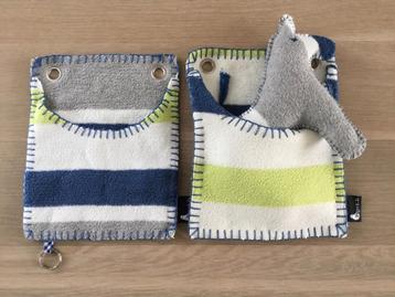 Wollen paardje + opbergzakjes -van vintage deken beschikbaar voor biedingen