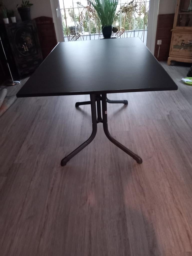 Tafel - Zo goed als nieuw, Ophalen of Verzenden, Zo goed als nieuw, Vierkant, Metaal