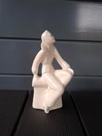 Zeldzaam mooi Gouda plateel Etha Lempke beeldje, Antiek en Kunst, Antiek | Keramiek en Aardewerk, Ophalen of Verzenden