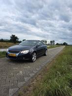 Volkswagen Eos 1.6 16V FSI 2006 Blauw nieuwe ketting, Auto's, 74 €/maand, Zwart, 4 cilinders, Leder