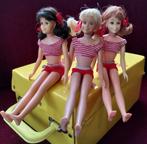 BARBIE Skipper 👯 Japan SKOOTERS Blond Bruin Rood 👯 MATTEL, Fashion Doll, Gebruikt, Ophalen of Verzenden