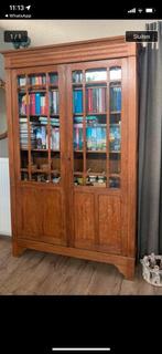 Prachtige teak houten boekenkast, Ophalen, 100 tot 150 cm, 200 cm of meer, Zo goed als nieuw